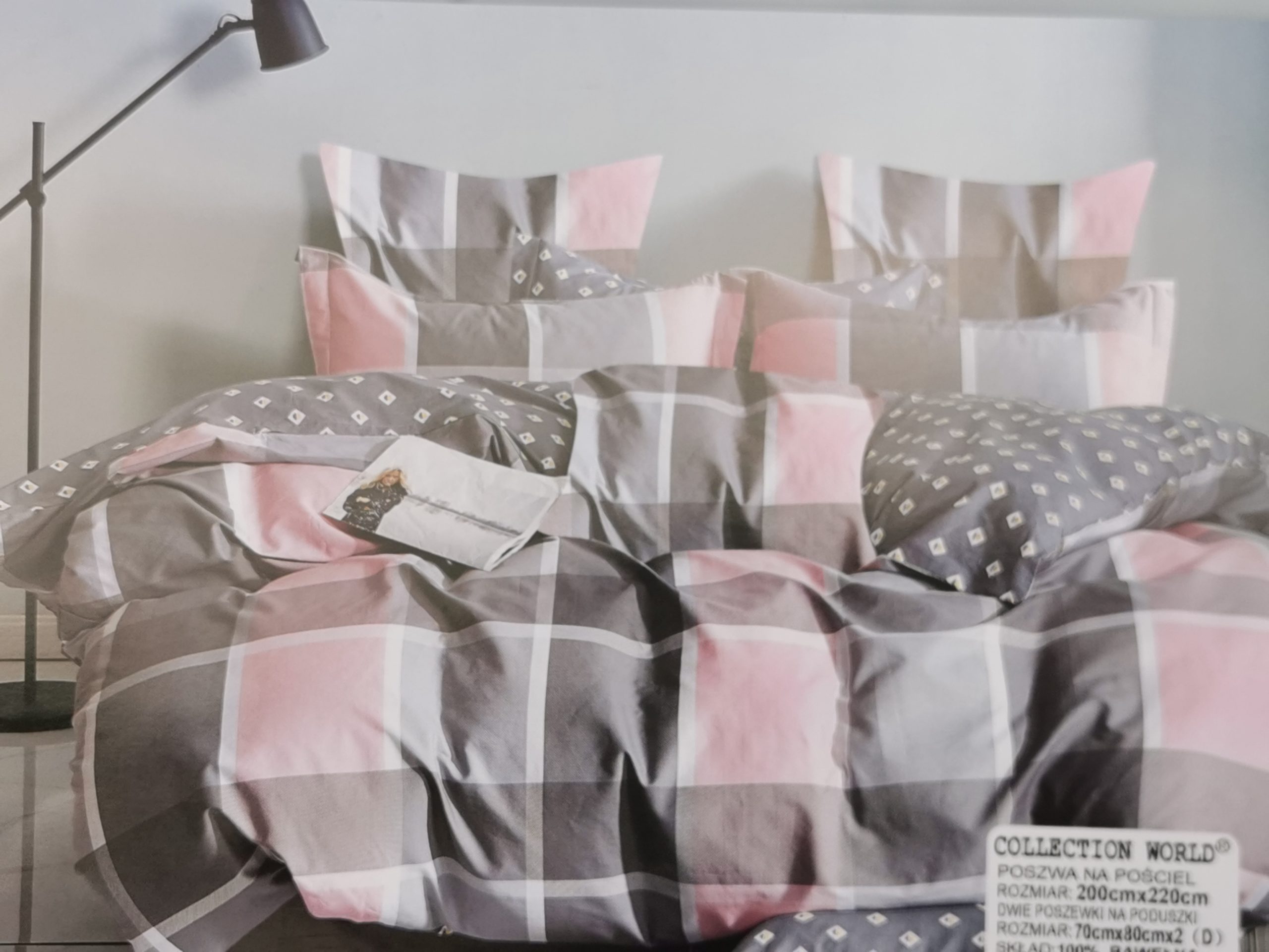 Dvigulės patalynės komplektas Languota 200x220 medvilnė (4)