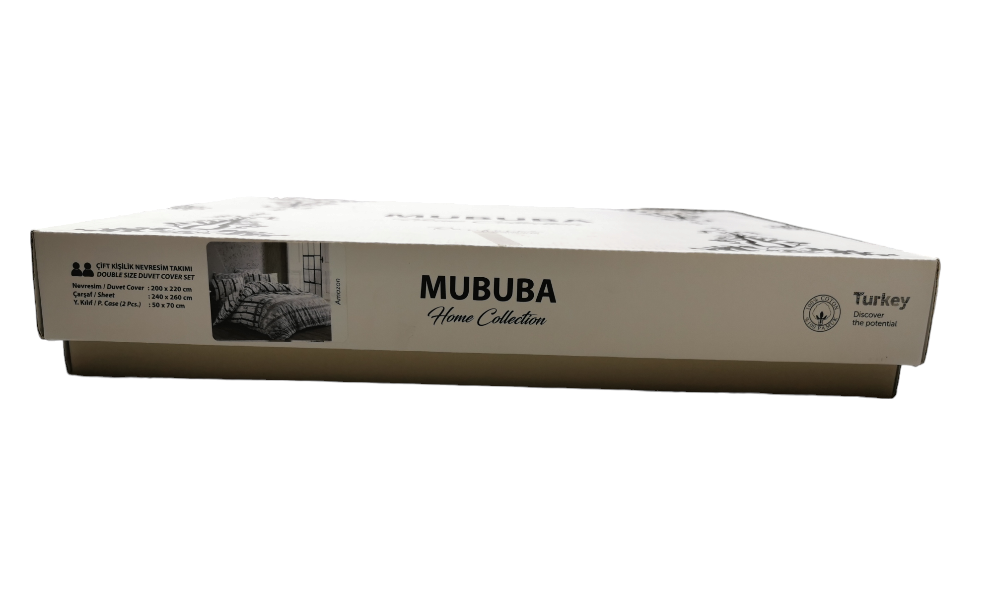 Prabangus turkiškos medvilnės dvigulės patalynės komplektas Ruduo 200x220 (4 dalys) (2)