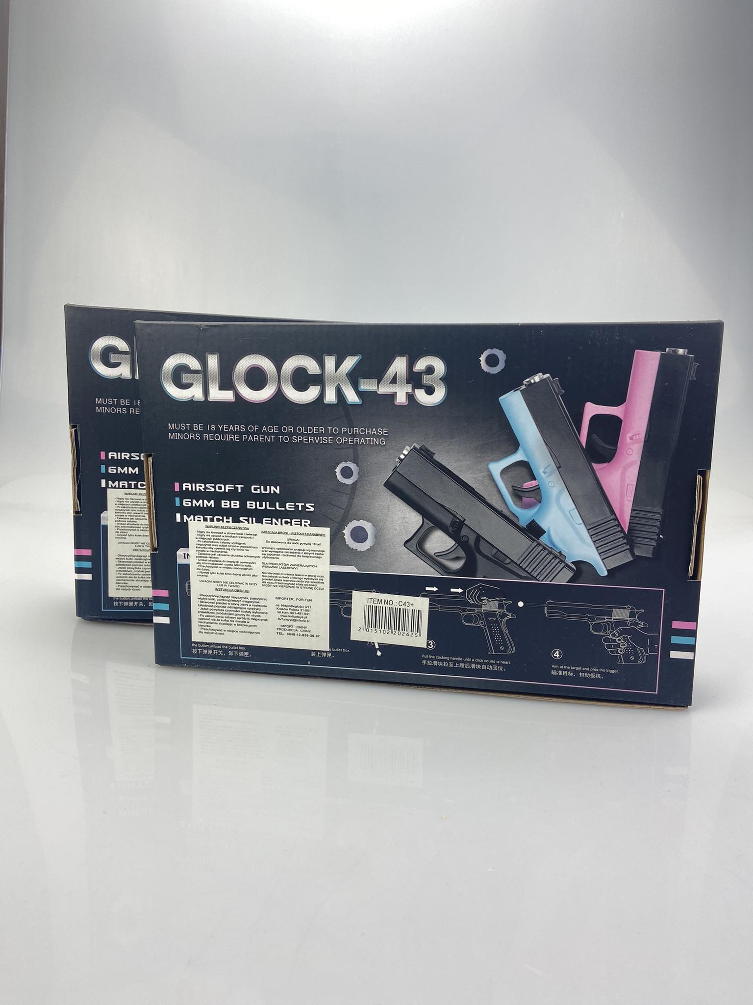 Šautuvas metalinis GLOCK –43 (2)